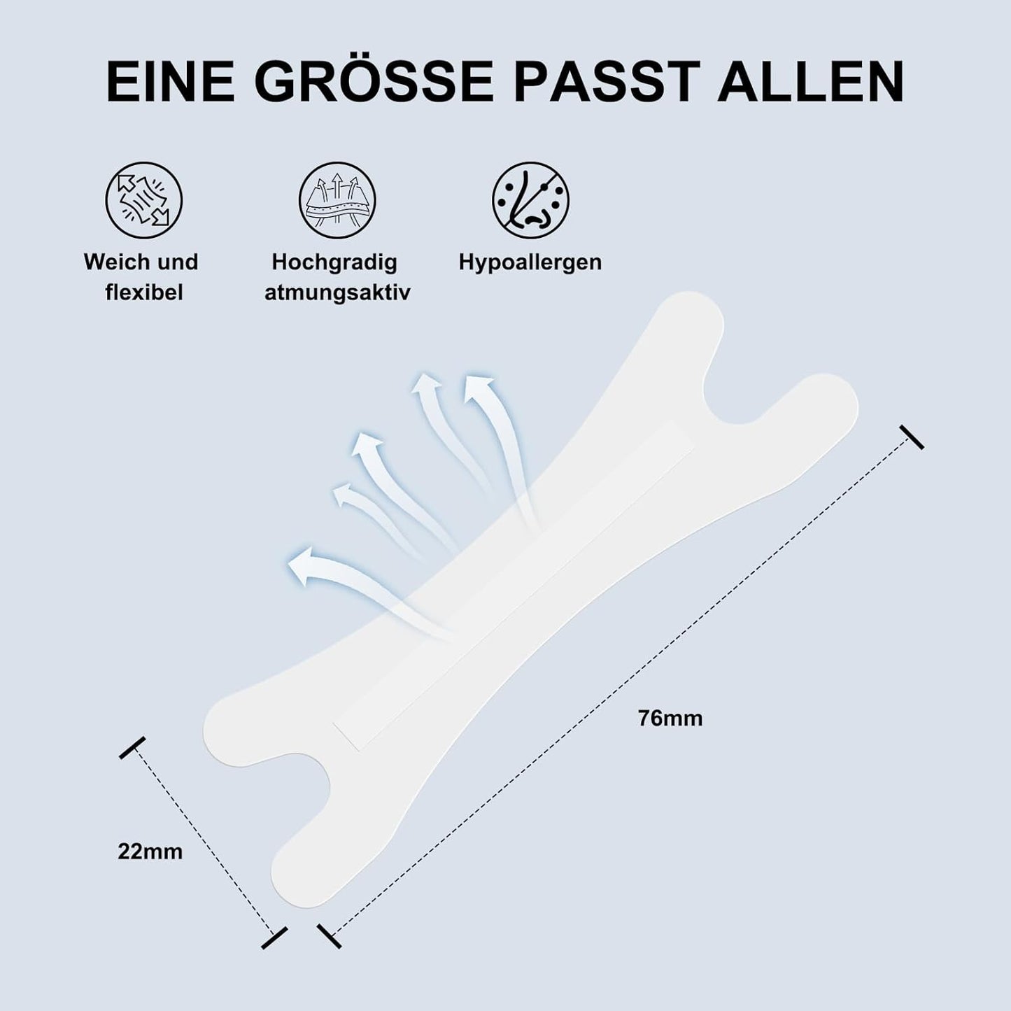 Anti-Snoring Nasal Strips for Children and Adults: Anti-Snoring Nose Strips for Free Breathing at Night or Campaigns, 30 Pieces