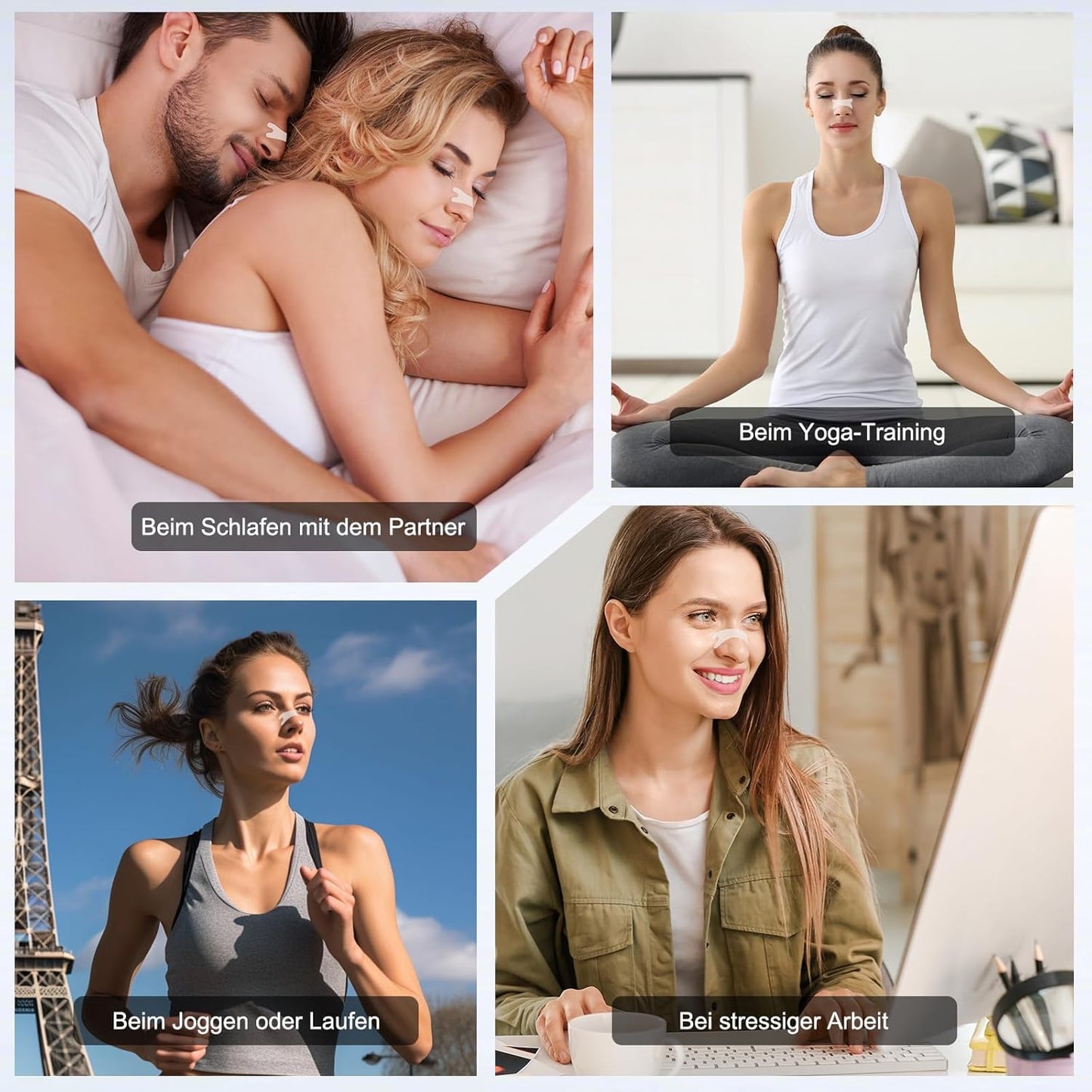 Anti-Snoring Nasal Strips for Children and Adults: Anti-Snoring Nose Strips for Free Breathing at Night or Campaigns, 30 Pieces