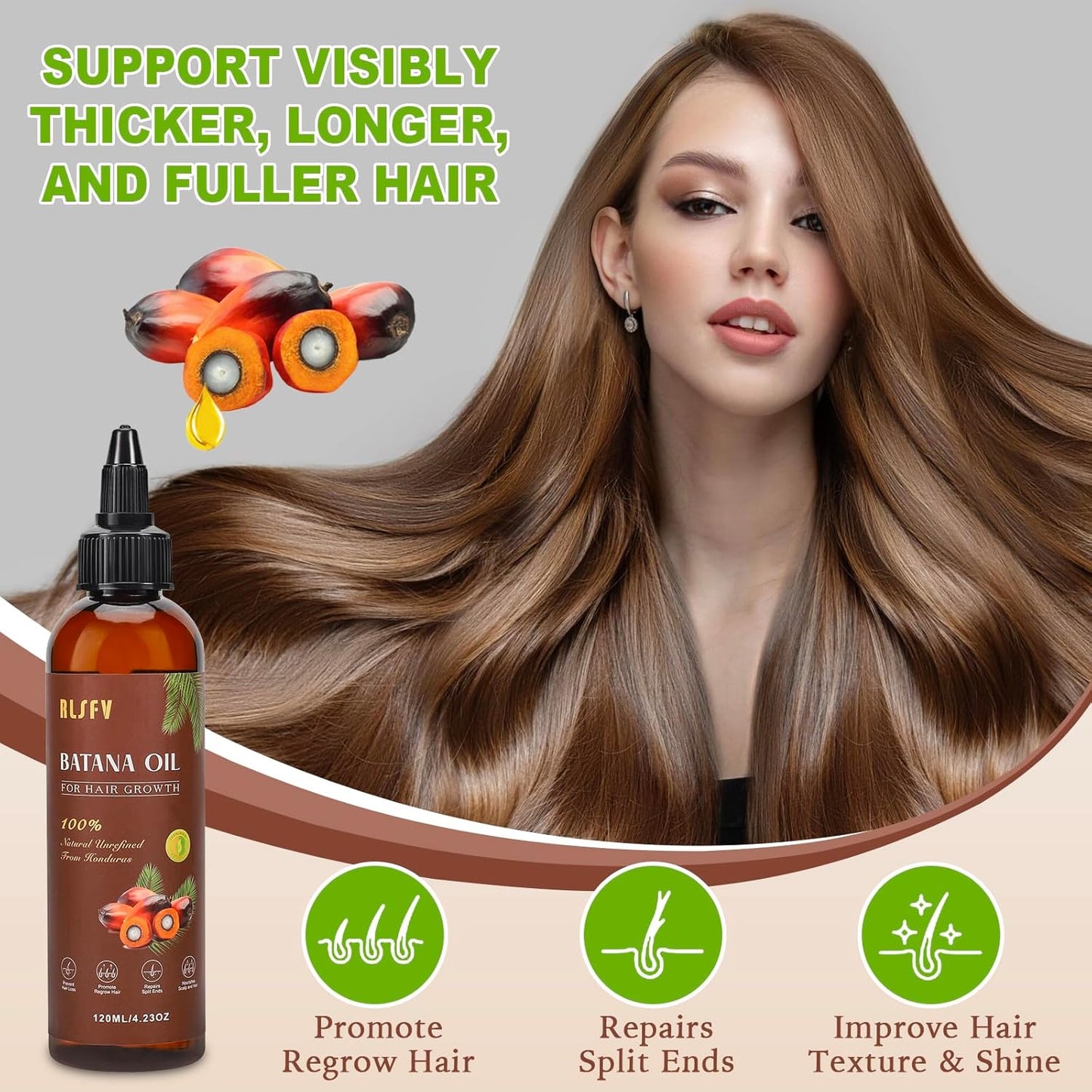 Organic Batana Oil For Hair Growth: Batana Oil for Women & Men - Hair Growth Product for preventing hair loss. 4.2 OZ