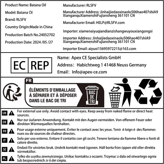 Organic Batana Oil For Hair Growth: Batana Oil for Women & Men - Hair Growth Product for preventing hair loss. 4.2 OZ