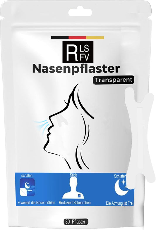 Anti-Snoring Nasal Strips for Children and Adults: Anti-Snoring Nose Strips for Free Breathing at Night or Campaigns, 30 Pieces