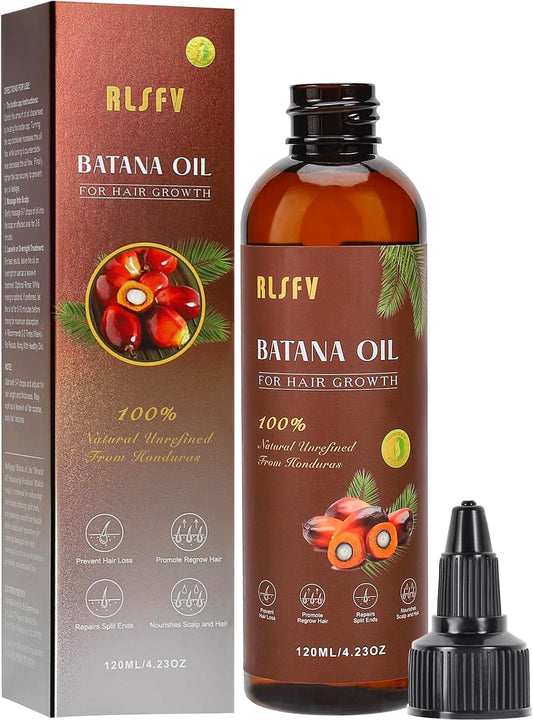 Organic Batana Oil For Hair Growth: Batana Oil for Women & Men - Hair Growth Product for preventing hair loss. 4.2 OZ